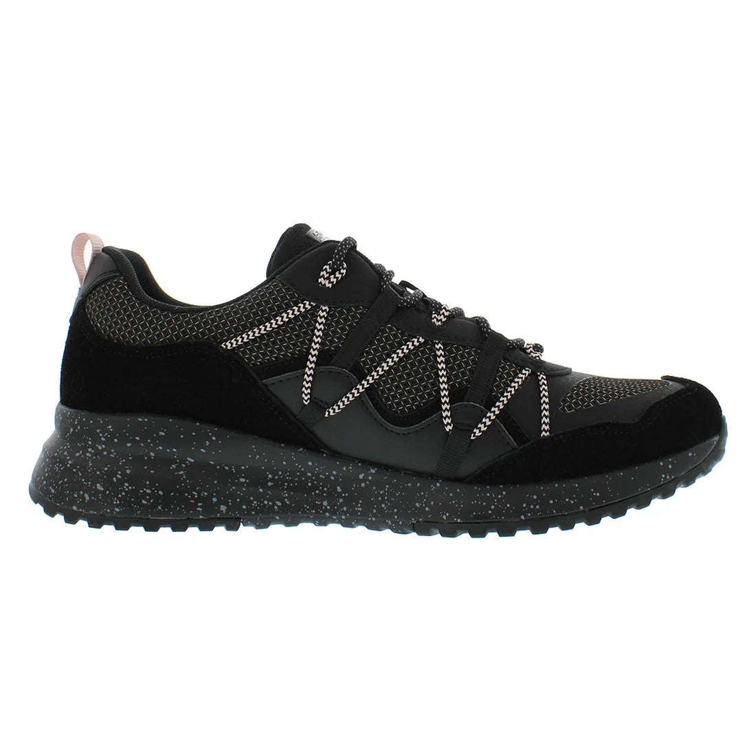 Bobs Squad 3 Zigzag Swagger Women's Sporty Court Sneakers Black with Soft Mesh Lining and PU Insole | 100% Authentic