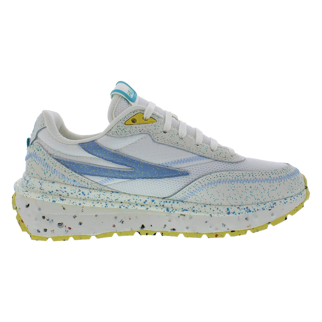 For Renno Green Splatter Women's Sports Shoes White/Yellow/Cream Cushioning Knit Upper for Walking China Model MSS-5RM01986147