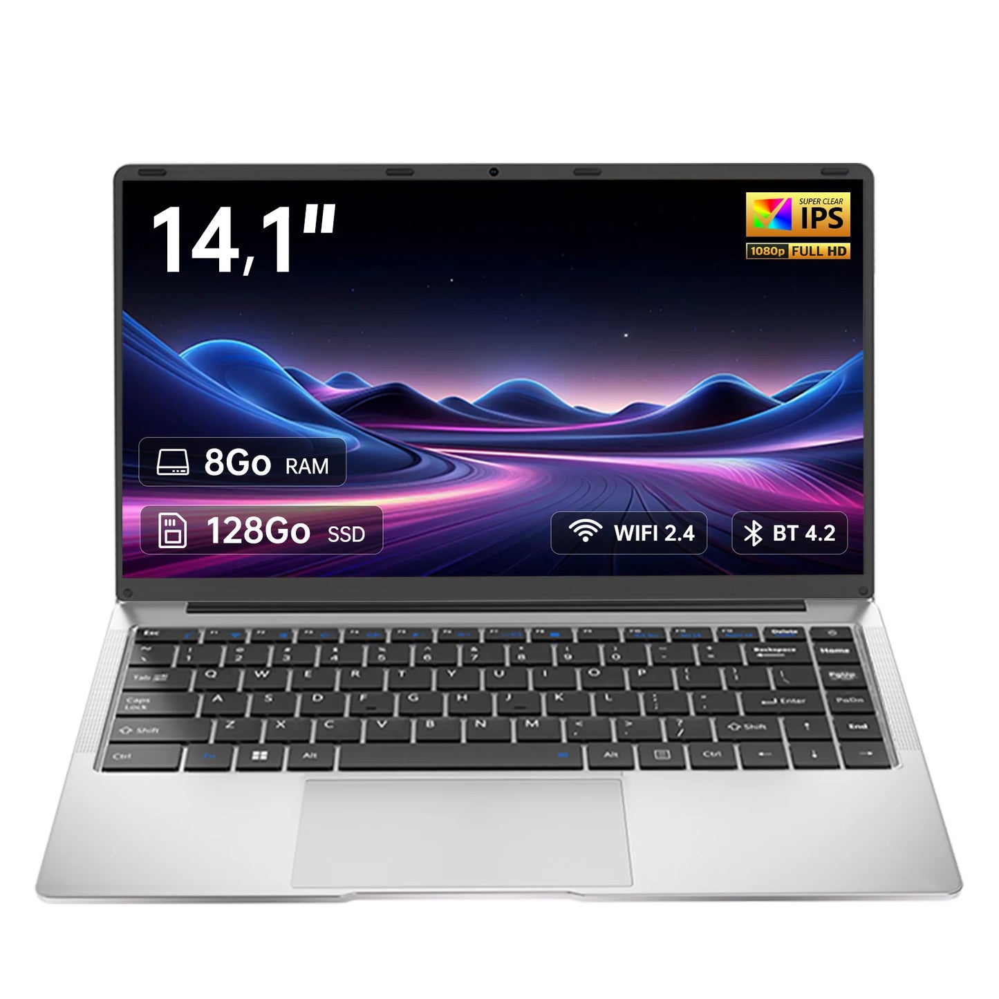 Laptop 15.6 INCH 8 Go RAM Go SSD Celero N N3450 CPU PC Portable student FHD IPS with Wi-FI 5 Bluetooth