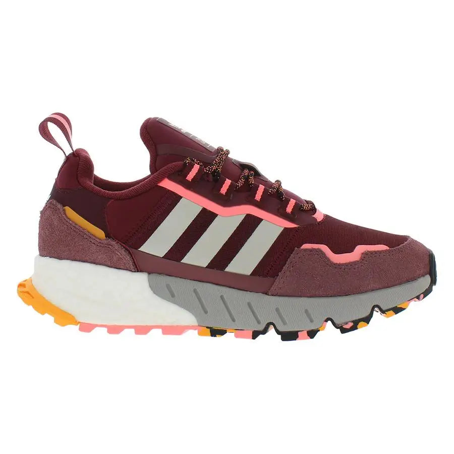 For Women's Zx 1K for Running Shoes Burgundy/Silver Seasonal Collection | 100% Authentic Made in Vietnam Model MSS-GV8025