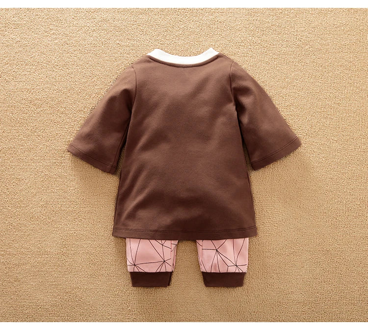 Cotton Baby Costume Jumpsuit – Long Sleeve (0-18M)