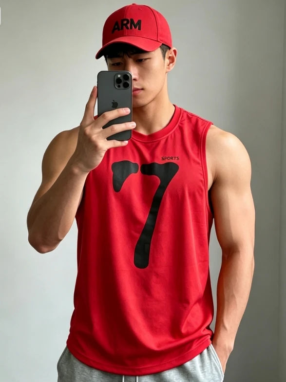 Running Tank Top Men Summer Sport Gym Vest Quick Dry Training Tanktop Workout Singlets Man Fitness Bodybuilding Sleeveless Shirt