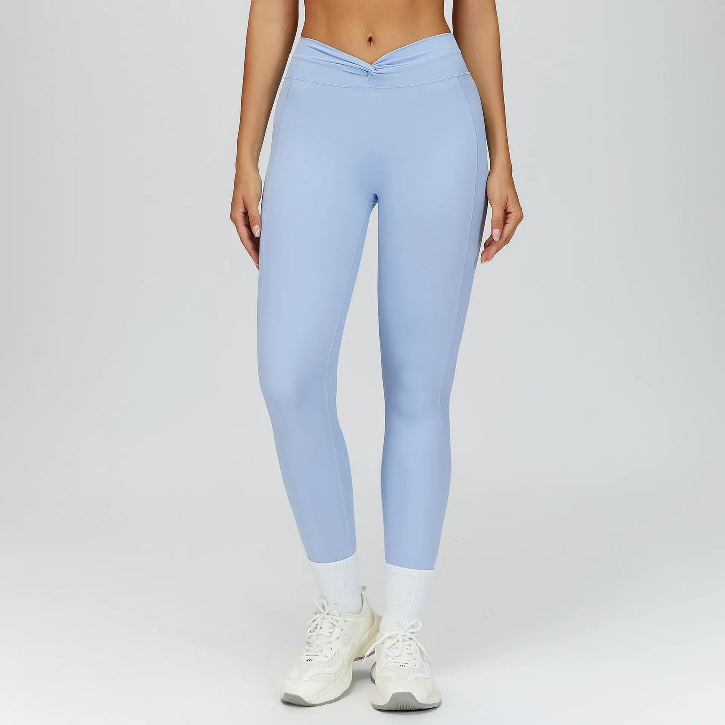 Sporty Leggings Women High Elastic Yoga Leggings Fitness Pants Butt Lifting Tights Tummy Control Squat Proof Workout Tights