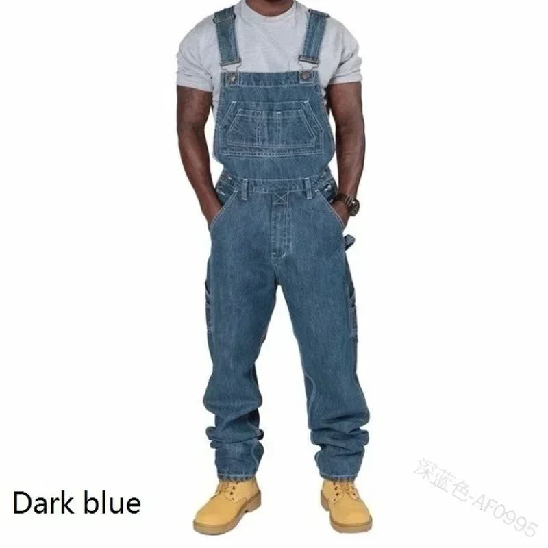 Loose Fit Overall Denim Jeans