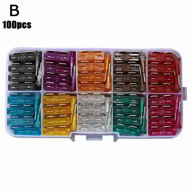 50/100pcs Automotive Fuses Fuses Automotive Fuses 2A/3A/5A/7.5A/10A/15A/20A/25A/30A/35A Amp Automotive Repair Tools