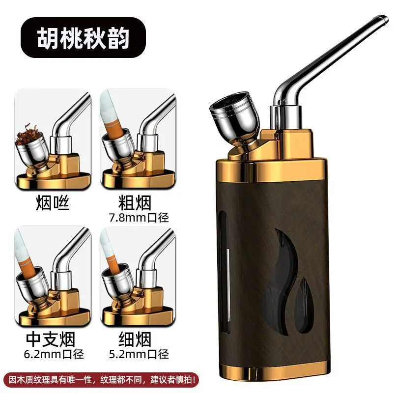 Premium Hookah Pipe Dual Filter Water Recirculating Shisha Cigarette Holder Aluminum/Plastic Water Pipe Multi-Function Smoking