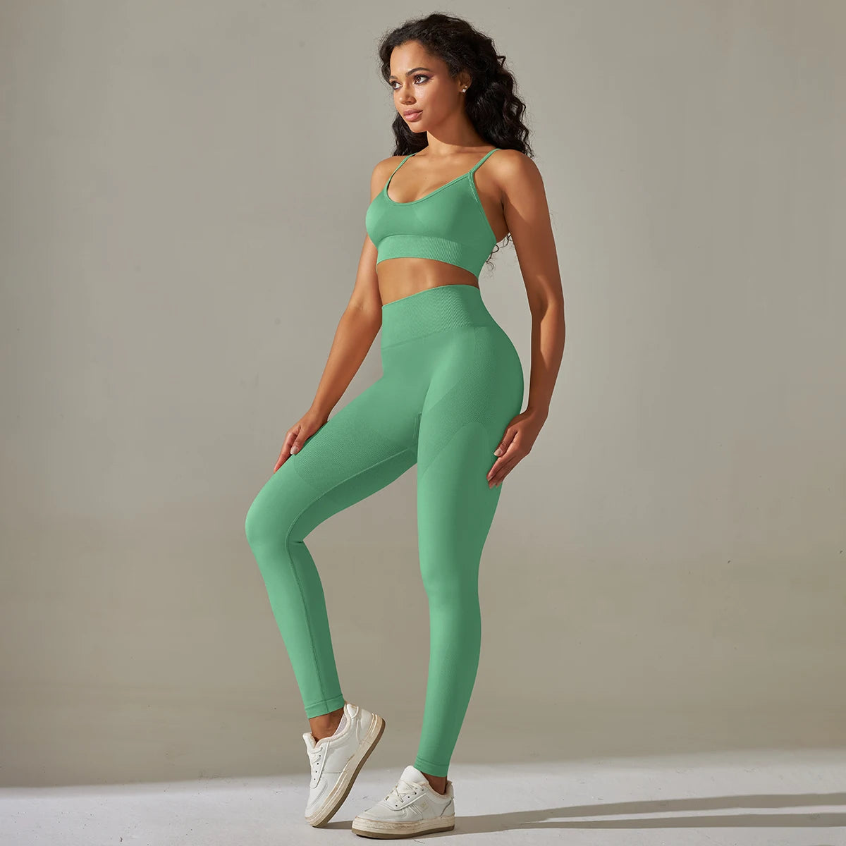 Yoga Leggings Set Workout Outfits for Women Sport Bra Leggings Seamless High Waist Yoga Leggings Sets Fitness Gym Clothing Wear