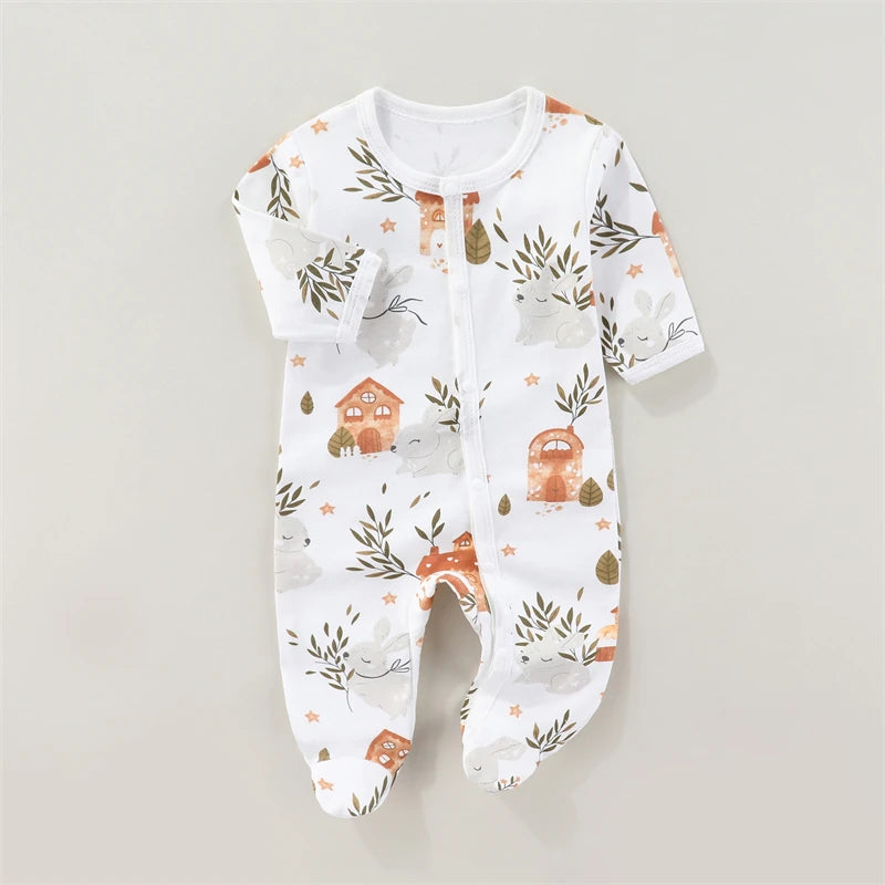 Newborn Unisex Romper Bodysuit – Soft Cotton, 0-9 Months