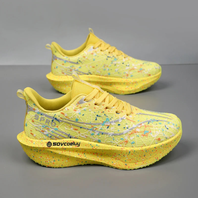 Men's Sneakers Trend Walking Speciality Carbon Board Marathon Sports Shoes Male Running Athletic Nonskid Sneakers For Women