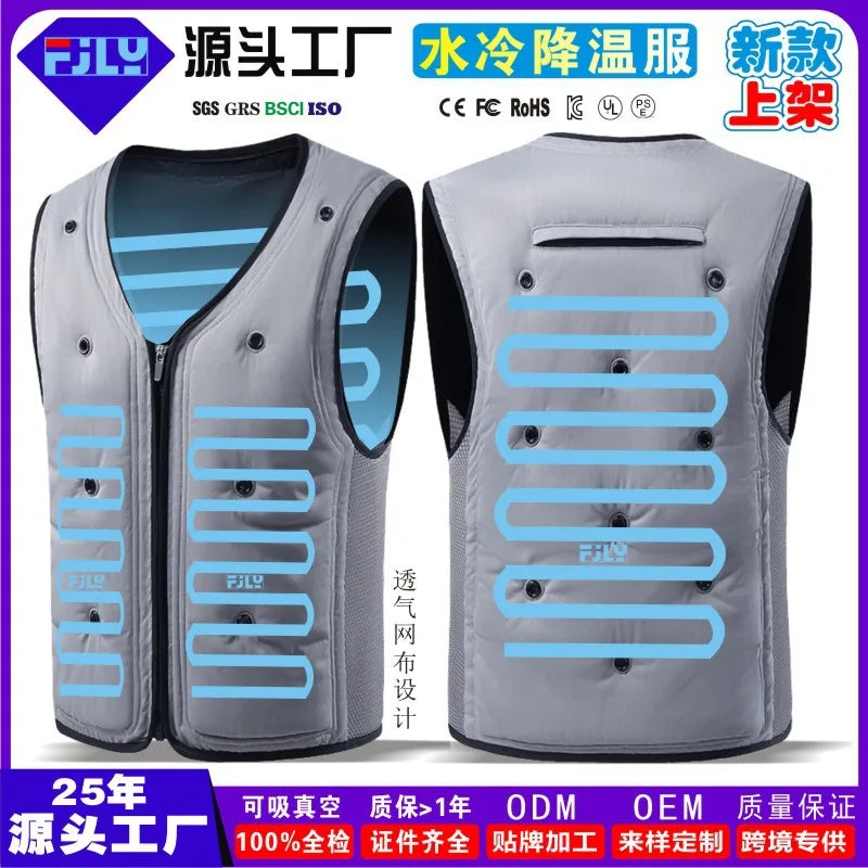 Premium Cooling Jacket with Custom Logo AirConditioned Vest for Couples Ideal Outdoor Workwear & Protection Gear