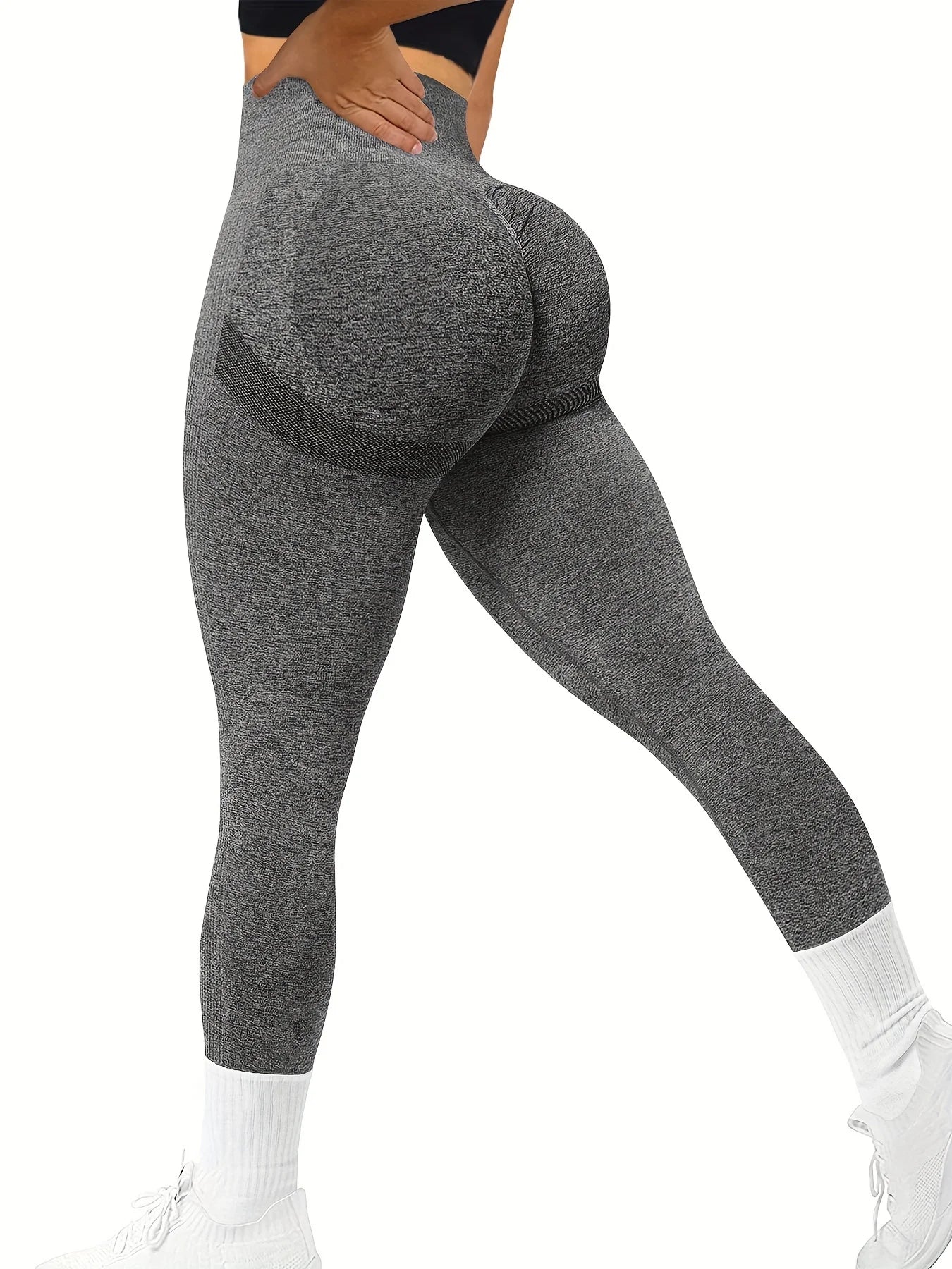 Seamless Butt Lifting Workout Leggings for Women High Waist Yoga Pants Compression Contour Tights