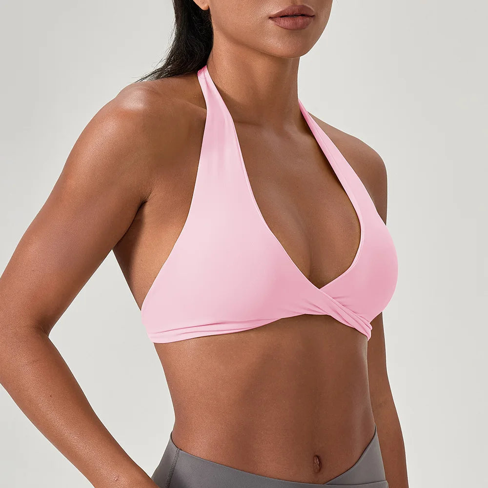 Criss Cross Padded Yoga Sports Bra