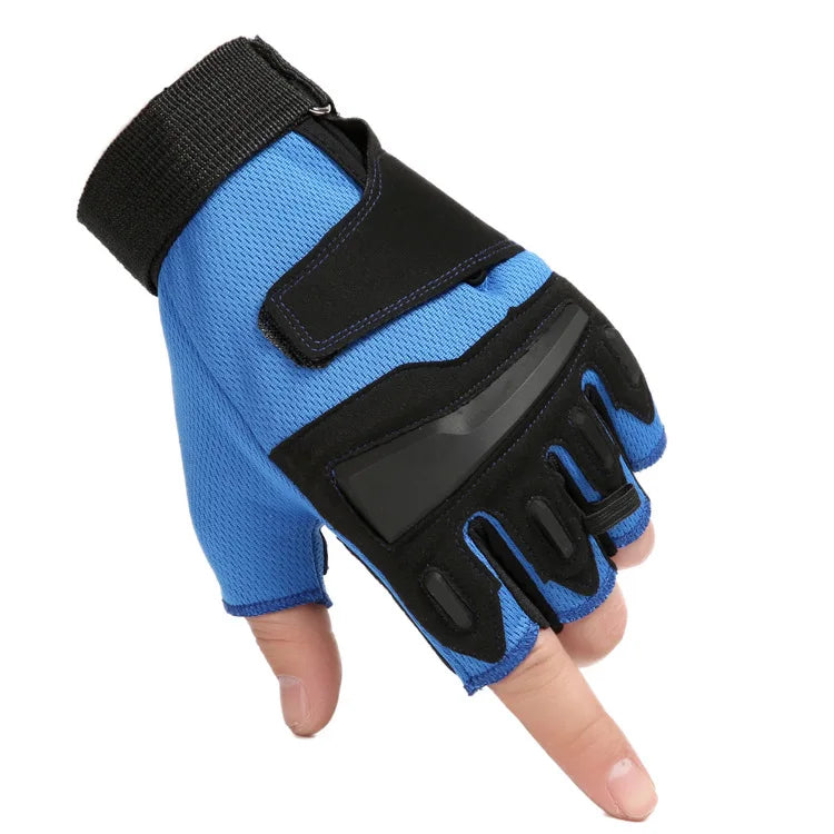 Cycling Tactical Gloves Half Finger Men Women Outdoor Fitness Gloves Spring Summer Anti Slip Wear-Resistant Gym Dumbbells Gloves