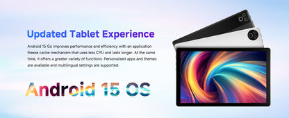 URAO Tablet 10.1 Inch Android 15 Octa-Core 20GB RAM 64GB ROM 1280x800 IPS Tablets PC WiFi 6 Bluetooth 5.3 Widevine L1 Keyboard Set