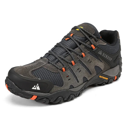 Men's Suede Leather Tactical Hiking Shoes Wear-resistant Outdoor Walking Trekking Hunting Sneakers