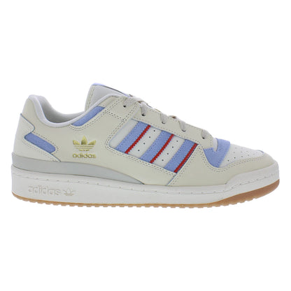 For Forum Low CL Men's Casual Sneakers Daily Wear Soft PU Insole in for White/Blue Dawn/Preloved Red