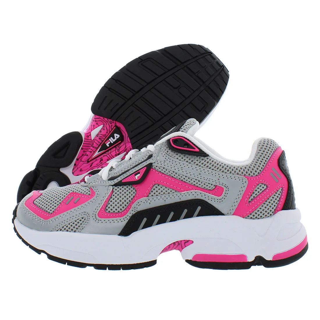 Fila Archive RJV Women's Casual Sneakers Sporty Light Weight with Cushioning Autumn Season Color Grey/Pink | 100% Authentic