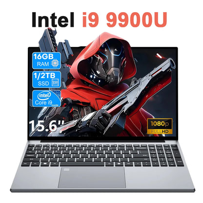 Xiaman Laptop Computer 15.6" FHD Intel Core i9 10908HK/9900 Windows 11 PRO 16GB RAM 512GB 1TB M.2 SSD WiFi6 Desktop Notebook PC
