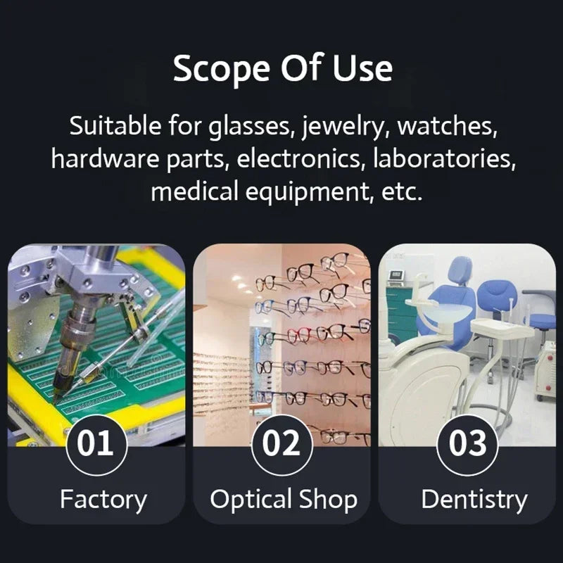 30/50W Ultrasonic Cleaner Sonicator Bath 40Khz Degas for Watches Contact Lens Glasses Denture Teeth Electric Bath for Jewelry EU