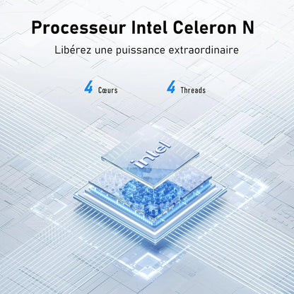 Laptop 15.6 INCH 8 Go RAM Go SSD Celero N N3450 CPU PC Portable student FHD IPS with Wi-FI 5 Bluetooth