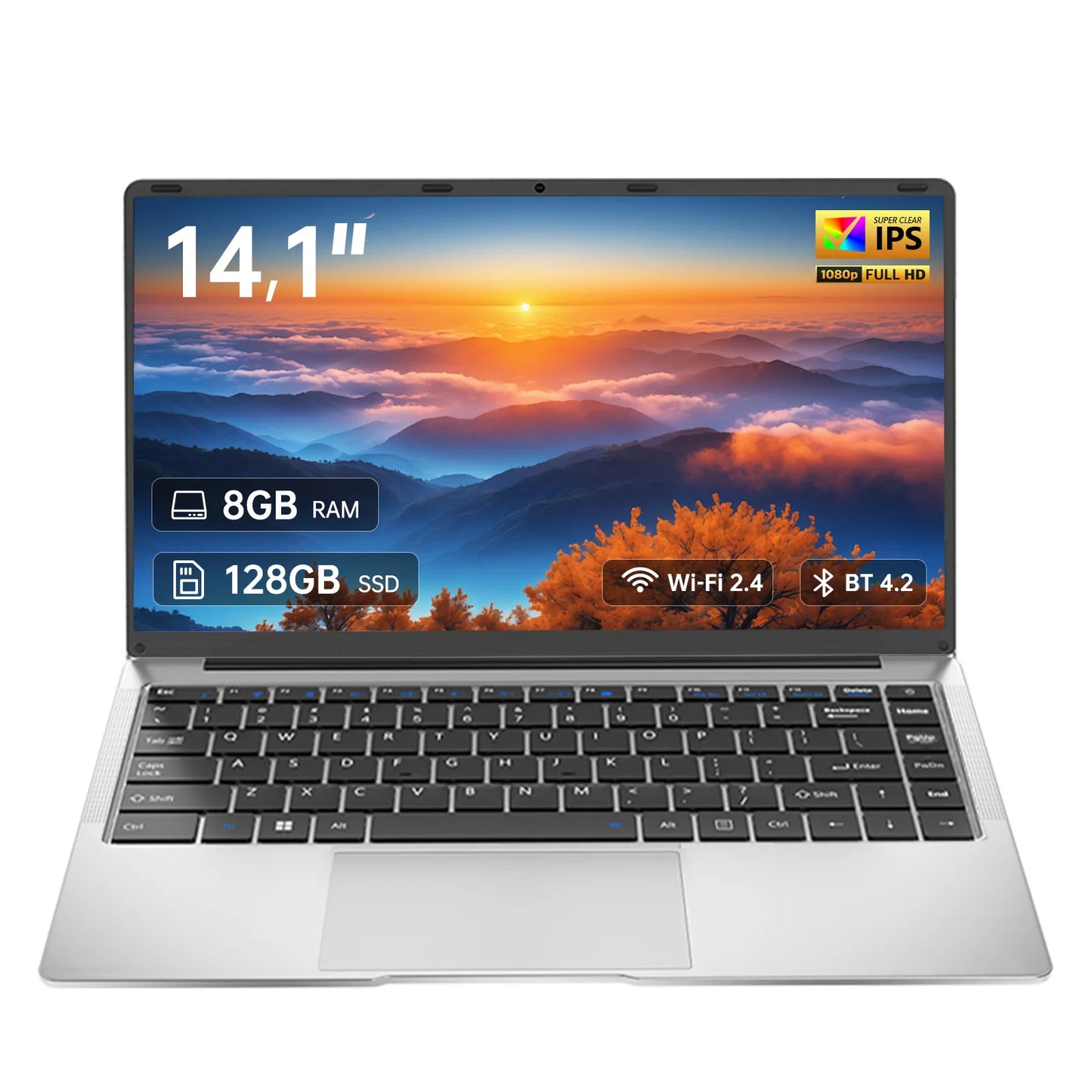 Laptop 15.6 INCH 8 Go RAM Go SSD Celero N N3450 CPU PC Portable student FHD IPS with Wi-FI 5 Bluetooth