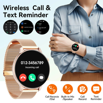 Karchilor 2025 Women'S Smart Watch, 1.39 Screen, Bluetooth Call, Men'S Fitness Waterproof Watch, Comes With Sleep, Heart Rate,