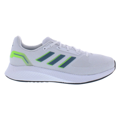 For Women's Runfalcon 2.0 Running Shoes White Vision Metallic/Signal Green Color Made in China | 100% Authentic