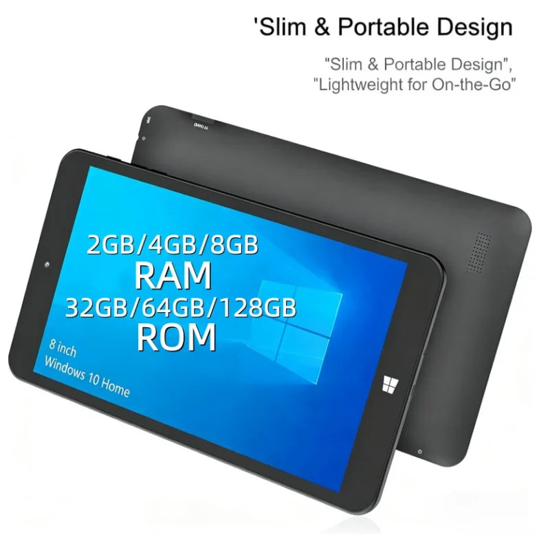 8GB RAM 128GB ROM 8" AR2 Windows 10 Tablet PC WIFI Bluetooth x5-Z8350 Quad Core 1280 x 800IPS Dual Cameras