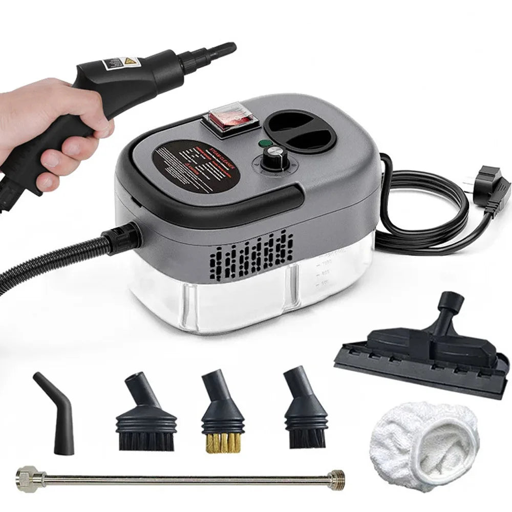 Steam Cleaner High Temperature Pressure Washer with Remote control Steam Cleaning Machine For Home Kitchen Hood Car 2500W