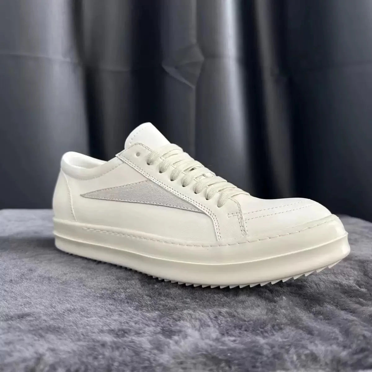 Men's Vintage Low Top Women Casual Lace up Leather Luxury Trainers Platform Vintage Trendy Designer Sneakers