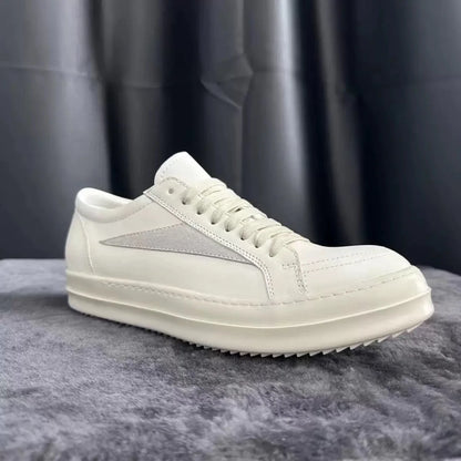 Men's Vintage Low Top Women Casual Lace up Leather Luxury Trainers Platform Vintage Trendy Designer Sneakers