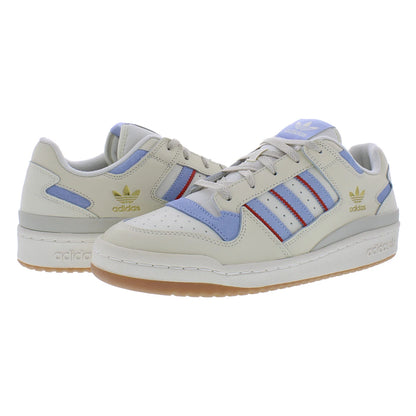For Forum Low CL Men's Casual Sneakers Daily Wear Soft PU Insole in for White/Blue Dawn/Preloved Red
