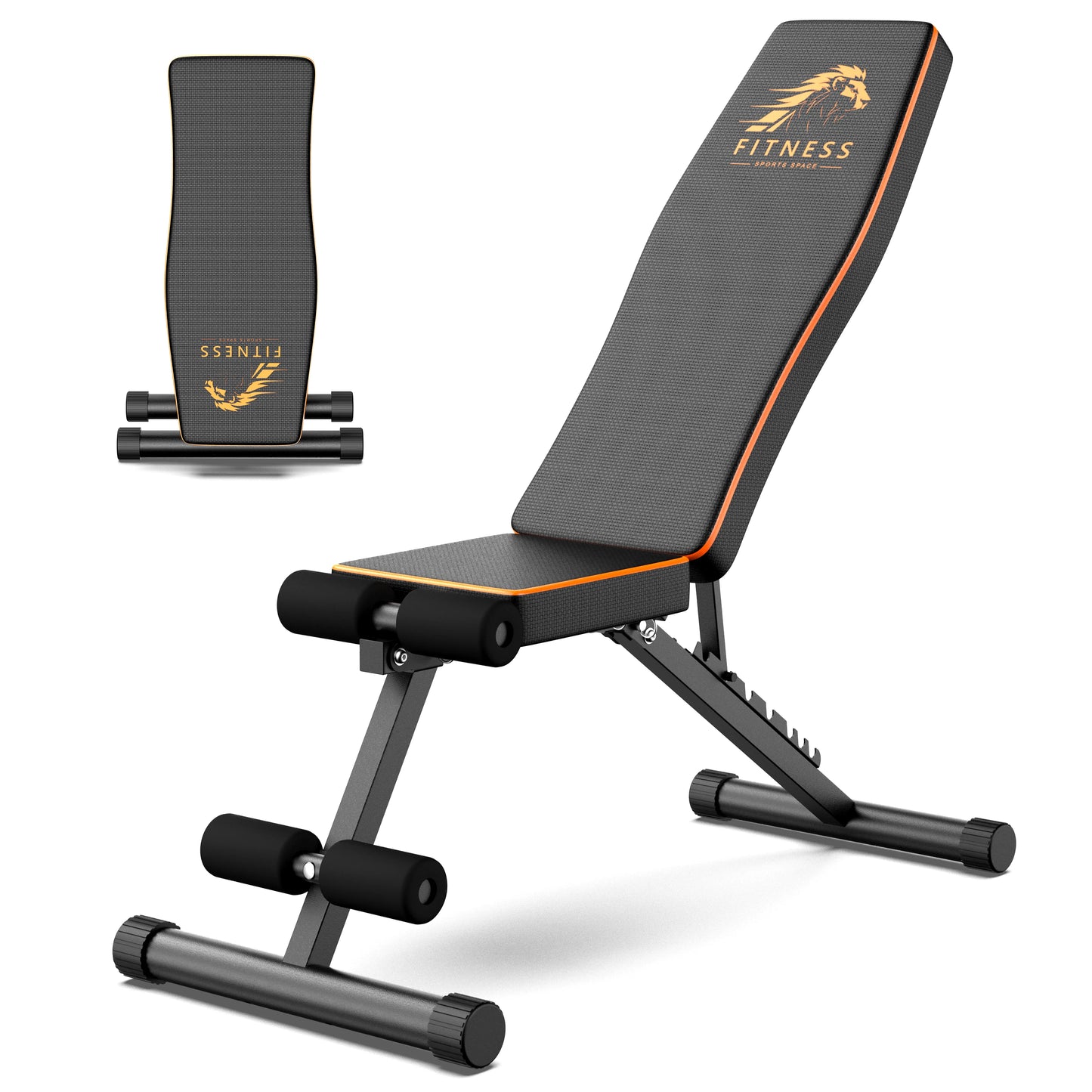 Weight Bench Adjustable Full Body Exercise Folding Fitness Workout Bench with 7 Positions Exercise Bench for Weight Lifting