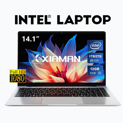 Xiaman 14.1'' Portable Windows 11 Pro Laptop Computer Intel Celeron 3855U 12GB RAM 1TB SSD Office Notebook Business Pc Laptops