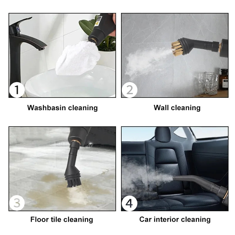 Steam Cleaner High Temperature Pressure Washer with Remote control Steam Cleaning Machine For Home Kitchen Hood Car 2500W