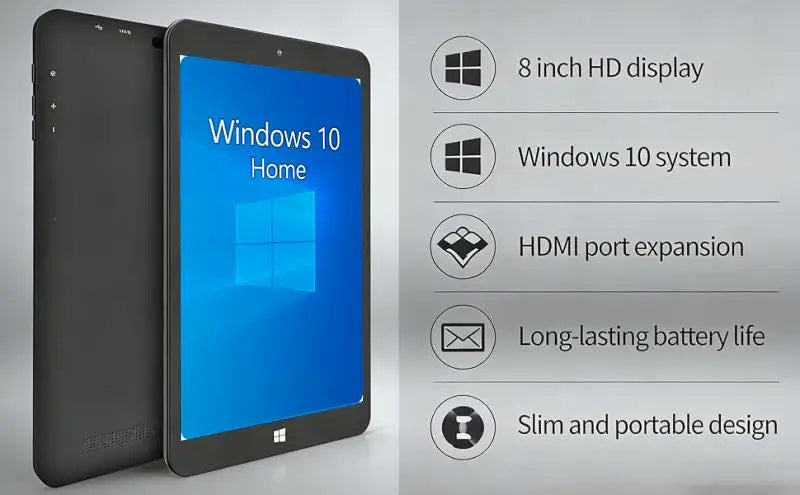 8GB RAM 128GB ROM 8" AR2 Windows 10 Tablet PC WIFI Bluetooth x5-Z8350 Quad Core 1280 x 800IPS Dual Cameras