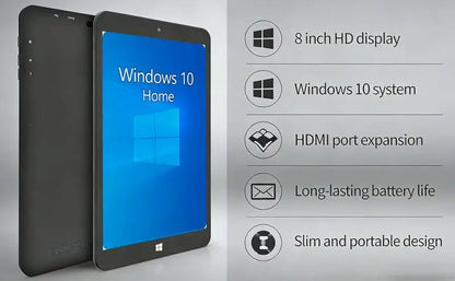 8GB RAM 128GB ROM 8" AR2 Windows 10 Tablet PC WIFI Bluetooth x5-Z8350 Quad Core 1280 x 800IPS Dual Cameras