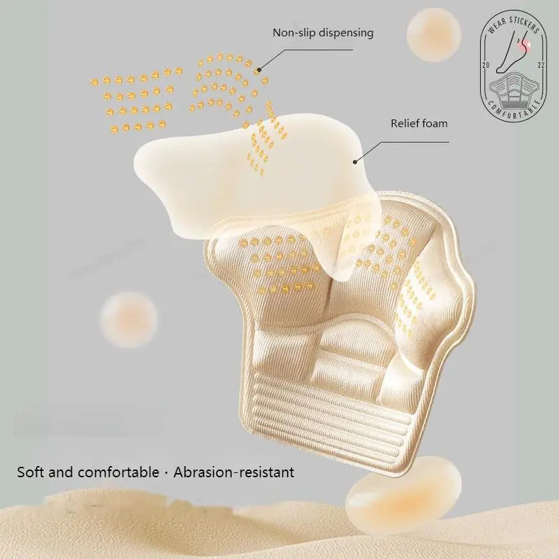 Heel Stickers Heel Protectors Anti-wear Shoe Pads Adjust Size Cushion Inserts for Sneakers High Heels