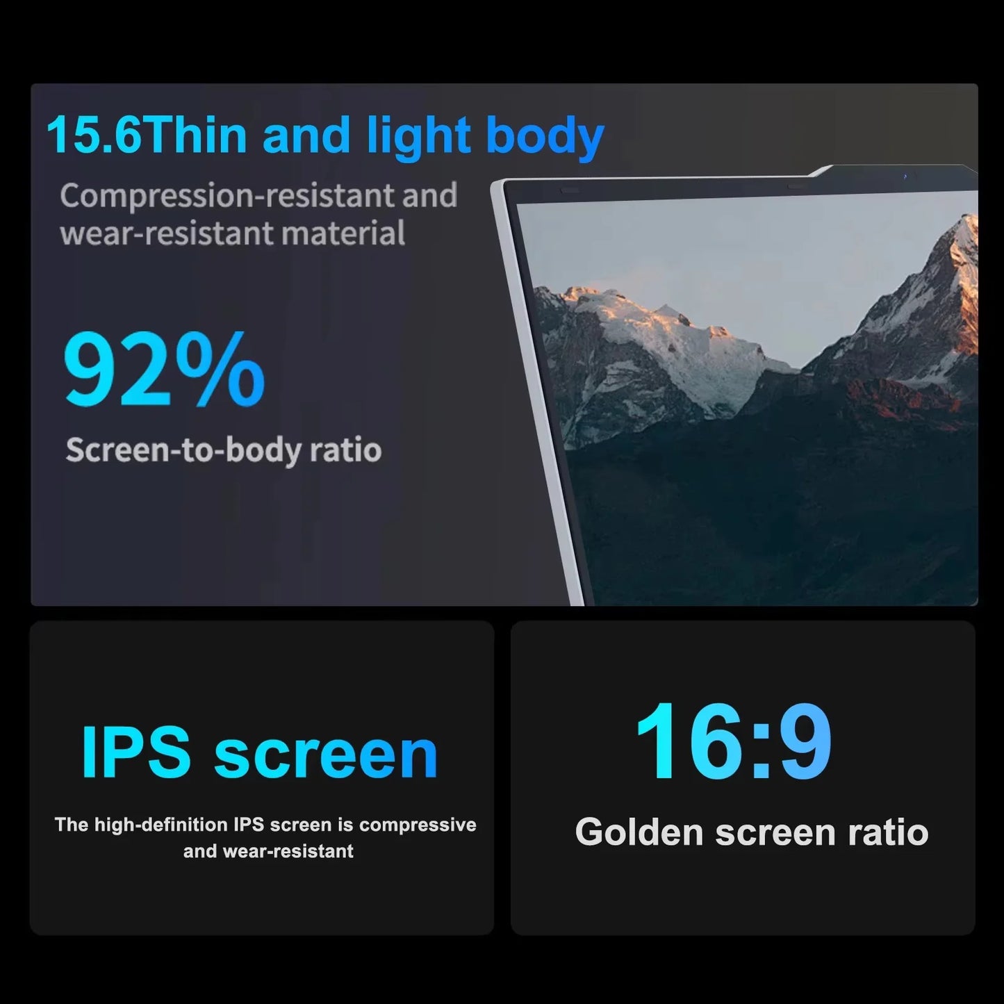 15.6" Intel i9-10980HK Laptop Computer PC i3-6100U Windows 11 Pro Office Notebook 16GB RAM 1TB SSD Portable Gamer Gaming Laptops