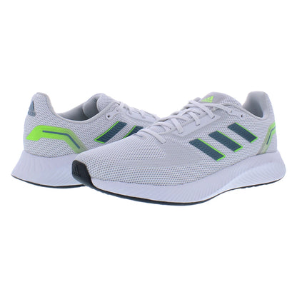 For Women's Runfalcon 2.0 Running Shoes White Vision Metallic/Signal Green Color Made in China | 100% Authentic