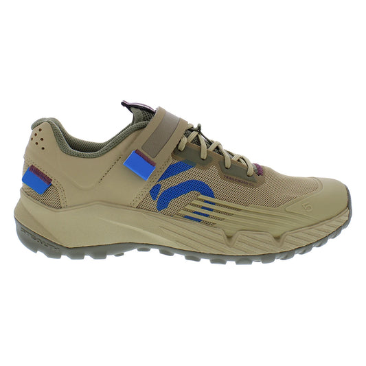 For Men's 5.10 Trailcross Clip-In Sneakers Beige Tone/Blue Rush/Orbit Green for Summer EVA/TPU/Mesh Insole Boxed Model