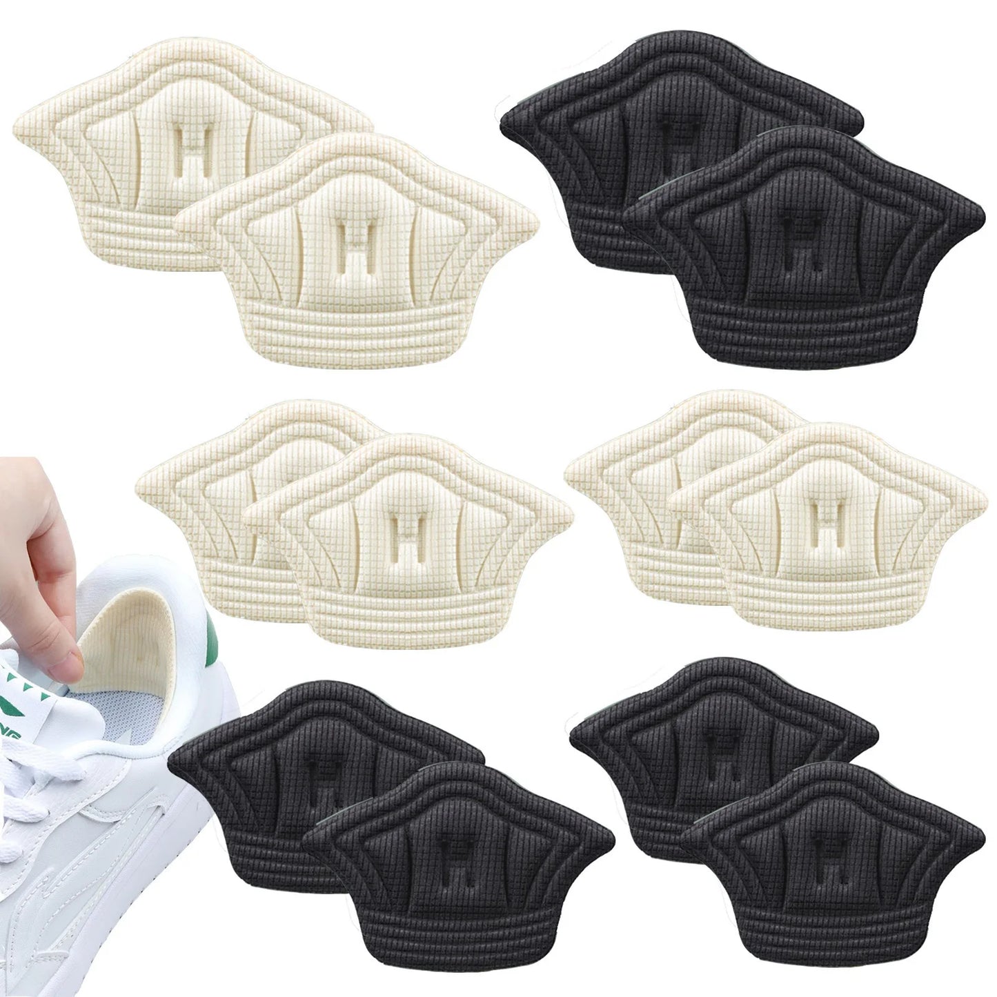 Comfy Heel Protectors Inserts Pain Relief Heel Pads Cushion Heel Support Shoe Pads for Sneakers Loose Shoes Foot Care XGD01