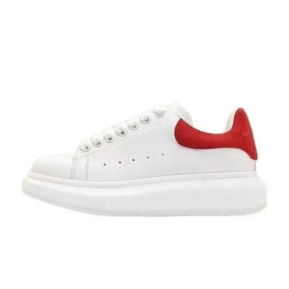 Women's Oversized White Shoes Alexander Leather Platform Sneakers Top Quality Unisex Casual Skateboard Shoes