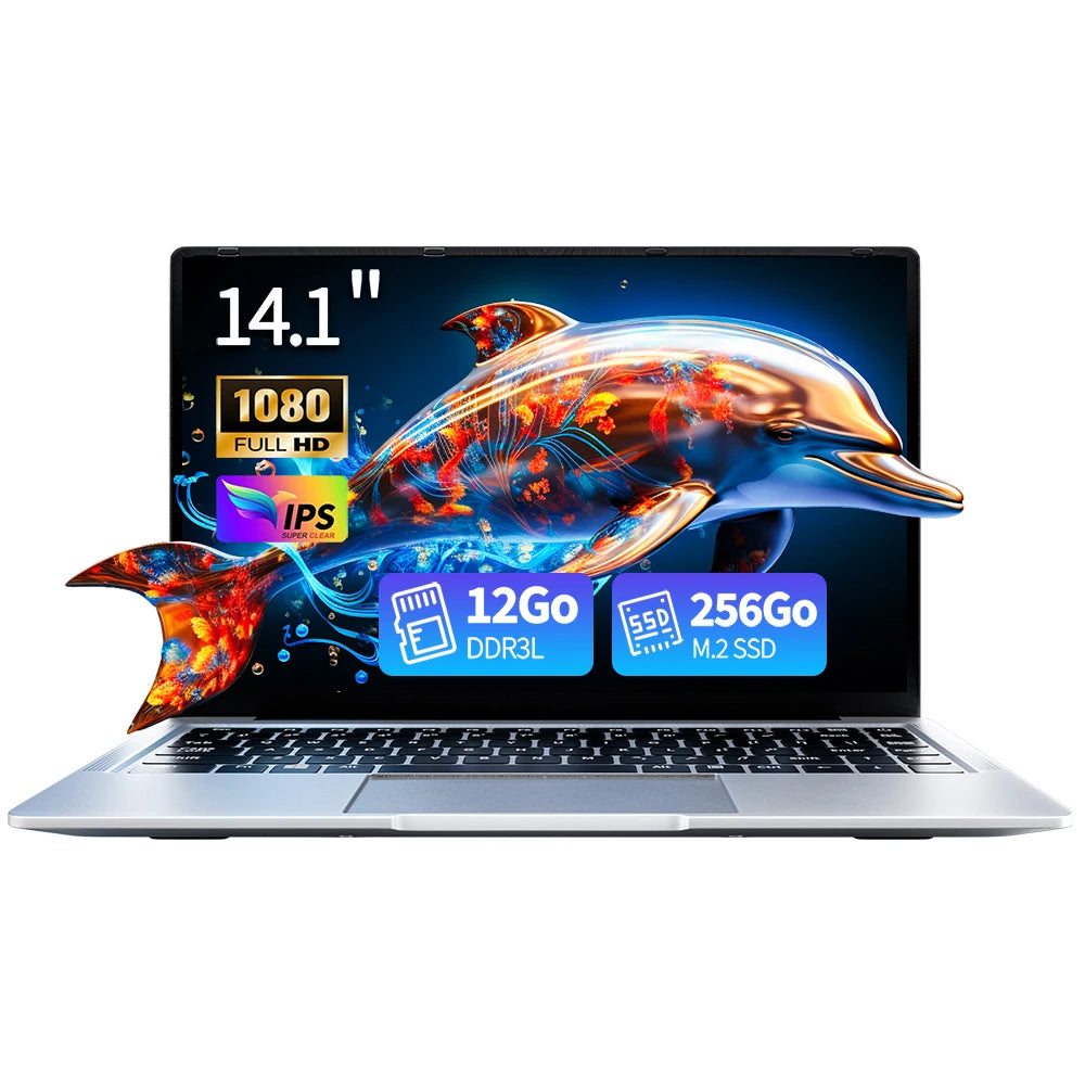 Laptop 15.6 INCH 8 Go RAM Go SSD Celero N N3450 CPU PC Portable student FHD IPS with Wi-FI 5 Bluetooth