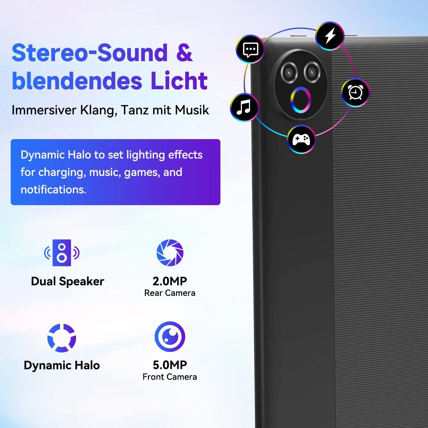 URAO Tablet 10.1 Inch Android 15 Octa-Core 20GB RAM 64GB ROM 1280x800 IPS Tablets PC WiFi 6 Bluetooth 5.3 Widevine L1 Keyboard Set