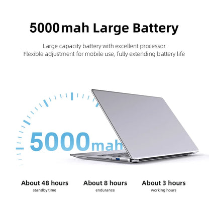 14.1" Portable Windows 11 Laptops Computer Intel Core i7 9850H/i7-8650U 12GB RAM 1TB 2TB SSD Laptops Office Study Notebook PC