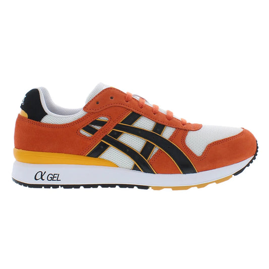For Men's GT-II Running Shoes White Orange Black Suede Mesh Upper Gel EVA Midsole Breathable Spring Summer Sport Sneakers