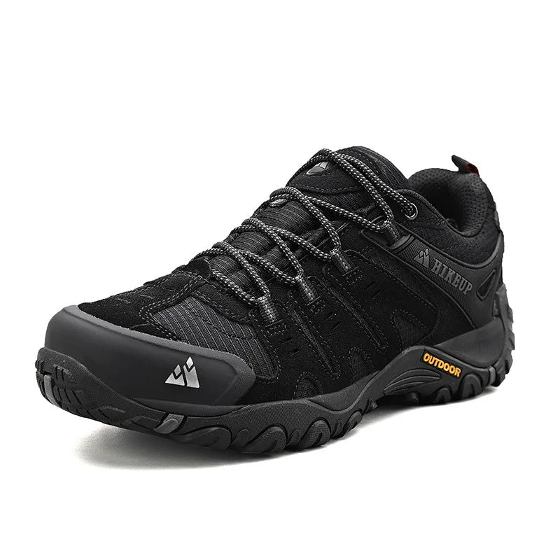 Men's Suede Leather Tactical Hiking Shoes Wear-resistant Outdoor Walking Trekking Hunting Sneakers