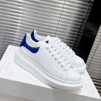 Women's Oversized White Shoes Alexander Leather Platform Sneakers Top Quality Unisex Casual Skateboard Shoes