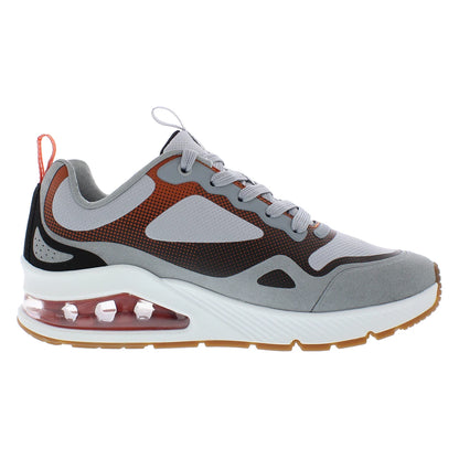 for Uno 2 Karma Men's Sporty Fashion Sneakers Grey/ Multi Height Increasing Walking Shoes with MD Insole and Mesh
